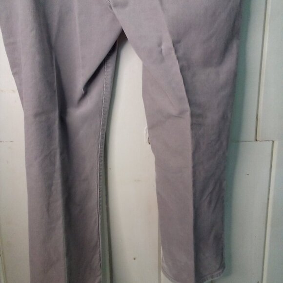 Lands' End Corduroy Pants Women 16 Mid Rise Straight Gray - Picture 16 of 16